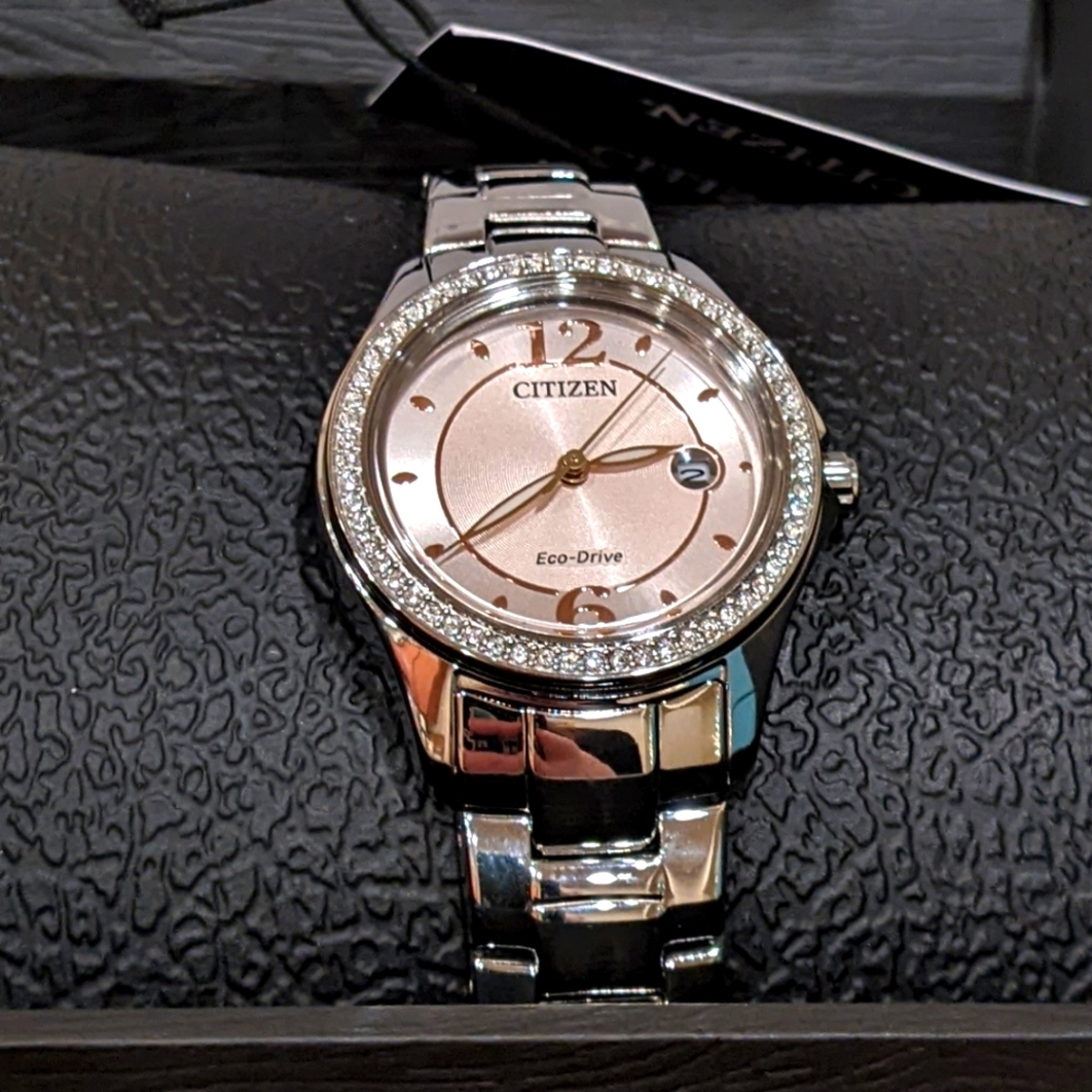 Citizen Ladies Pink Eco watch, in original box, new with tags